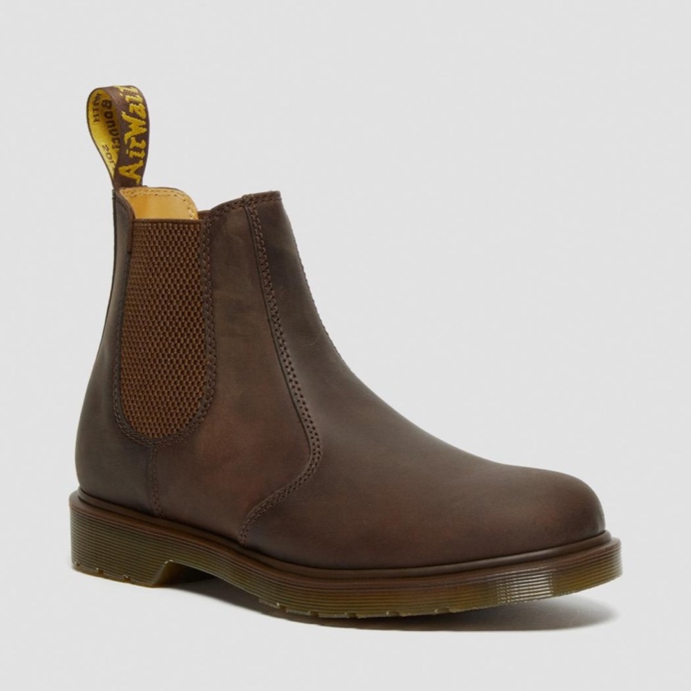 DR MARTENS 2976 CRAZY HORSE LEATHER CHELSEA BOOTS USED